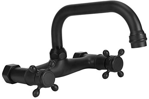 Rubinetto a Doppio Interruttore, Rubinetto del Bagno a Parete Girevole a 360° Rubinetto del Bagno Della Cucina