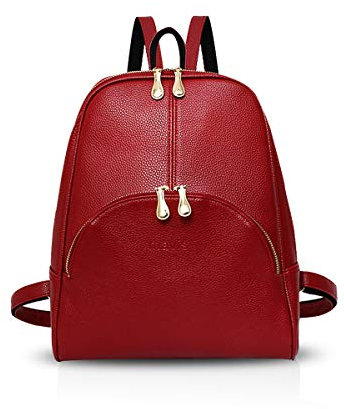 KANBUN TONONE Femmes Sac à Dos en Cuir PU Sac à Dos élégant Sac à Dos pour Dames étanche collège Cartable décontracté école Sac à bandoulière Quality Goods