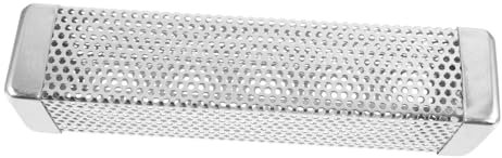 Garneck Caja De Ahumado De Acero Inoxidable Accesorio para Asar Astillas De Madera para Barbacoa Exterior Material Resistente