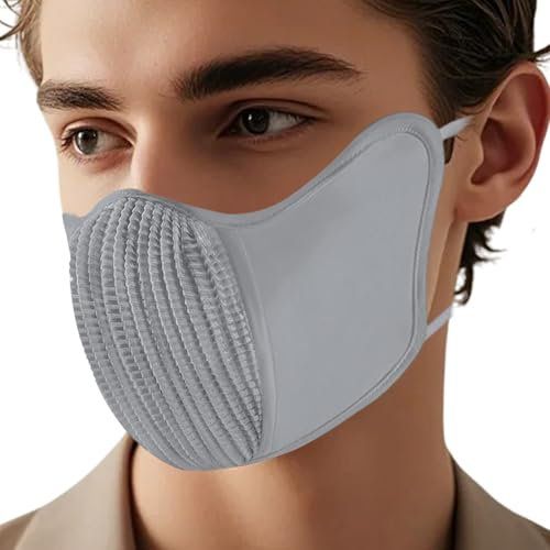 laxreheye Halbmaske,Sonnenschutz Gesichtsschutz | Wiederverwendbare Atmungsaktive Anti-Beschlag Maske Aus -Seide Für Radfahren, Ren, Outdoor Sport Und Laufen