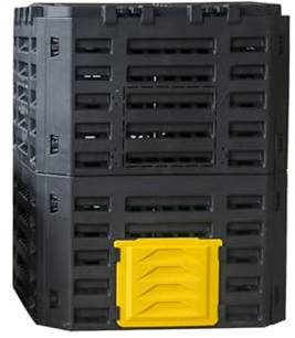 Compostador De Jardín De 90 Galones (340 L), Grande, para Exteriores, De Gran Capacidad, con Rápida Generación De Suelo Fértil, Hecho De PP, para Desechos De Jardín(Yellow)