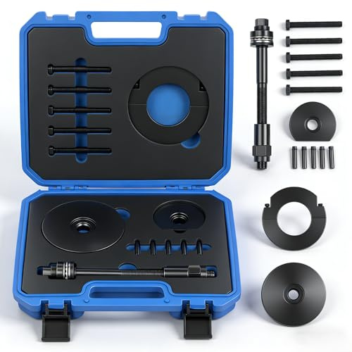LIROPAU 14 attrezzi per cuscinetti ruota da 85 mm, per montaggio del mozzo della ruota, estrattore universale per cuscinetti della ruota, set di utensili per espulsore, compatibile con Citroen con
