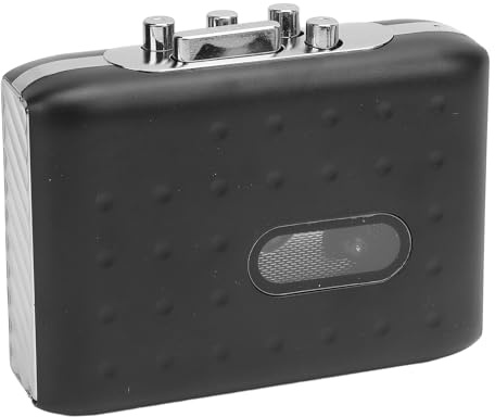 Tosuny Registratore Portatile per Cassette, Riavvolgimento Rapido, Convertitore da Cassette USB C a MP3 con Jack per Cuffie, Microfono Integrato, per gli Amanti della Musica