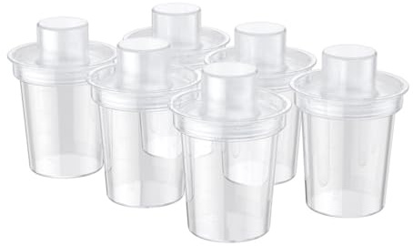 6 Stück Babynahrungsbehälter, Milchpulverspender, zuverlässige Aufbewahrungsbox, 80 ml Fassungsvermögen für einfaches Reisen, Füttern, Babynahrungs Aufbewahrungskoffer