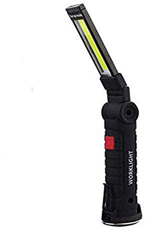 Womdee USB Ricaricabile Torcia Lampada, Luce di Lavoro, COB LED Magnetic Work Light Mini Torcia elettrica Portatile con Base Magnetica e Gancio per Riparare, Officina, Uso di Emergenza