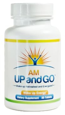 AMUPandGO Natural 8 hr Delayed Release Caffeine Pill When Taken at Bedtime Helps You Wake Up 8 hrs Later Refreshed & Energized - Take in The Morning and Beat The Afternoon Slump. 30 Vegan Tablets