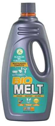 Faren BIO MELT, Trattamento Organico per Scarichi, Attivatori Biologici Vegetali, Pulizia Tubazioni e Fosse, 1L