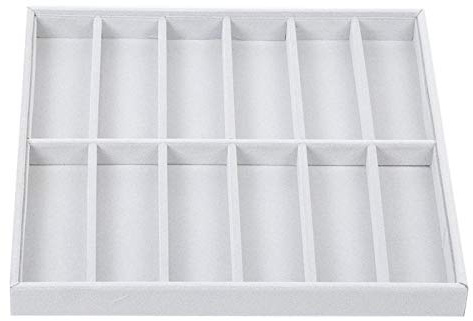 Autuncity Organiseur de Lunettes de Soleil, 12 grilles Porte-Lunettes boîte de Rangement étui de Rangement pour Lunettes boîte de Rangement pour Bracelet pour Montre pour Lunettes pour Bijoux