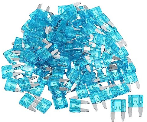 A ABSOPRO Auto Lama Stile Fusibili 15A Durevole | Corto Circuito Protezione 100pz