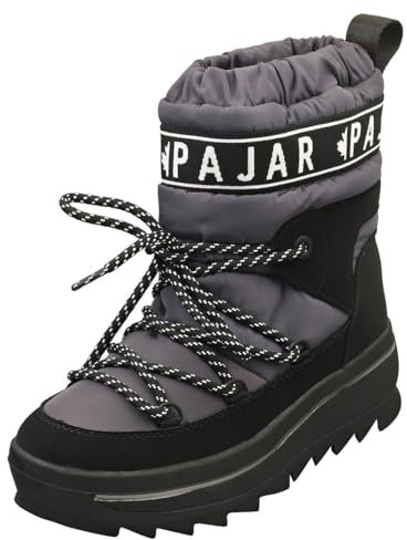 PAJAR Womens Galaxy Pull On Waterproof Snow Boot - Anthrcite - 8 UK Anthracite