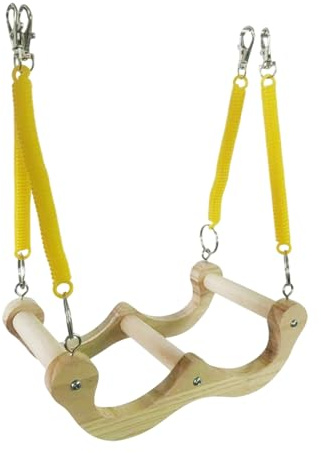 Altalena per uccelli | Giocattolo da masticare per uccelli, supporto per esercizi con molla, parco giochi per pappagalli per conuro, calopsitta, canarini esterni