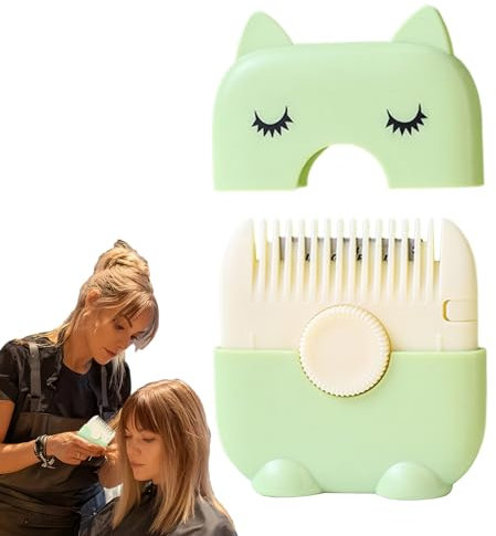 Pettini Rasoio Per Taglio Capelli | Rifinitore Doppie Punte,Accessorio Portatile Doppia Faccia Per Frangia Bambini Ideale Viaggio e Casa