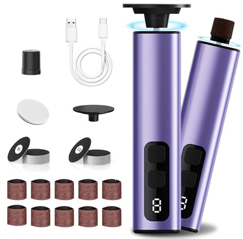 CATCHLUCK 5-IN-1 - Rimozione calli elettrico, rimuove i calli in 3 minuti, tecnologia a sensore, per pelli morti e screpolate