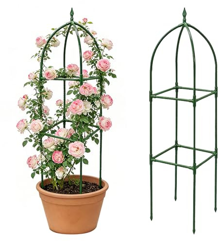 Enrejado para Plantas trepadoras de Exterior,Estructura Vertical de Altura Ajustable para Jardín | Soporte para Plantas de Exterior | para Balcón Hogar Exterior Decoración de Eventos Cultivo de