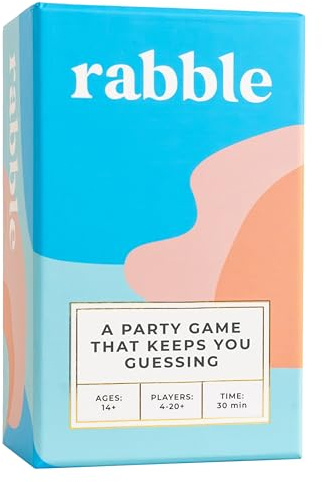 Rabble - A Party Game That Keeps You Guessing | 4-20+ Players, Party Games for Adults, Teens, Family, Friends, Large Group, Game Night, Bachelorette Party, Adult Party Games
