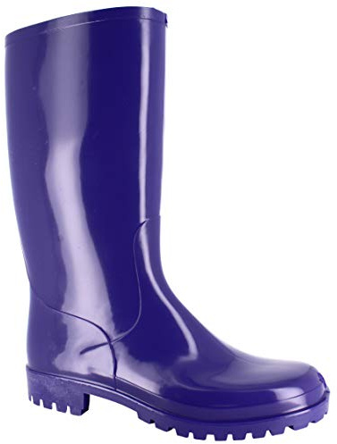 Spirale Daisy Stivali Pioggia Donna, Stivali in Gomma con Fodera in Poliestere, Resistenti all'Acqua,Viola, 36 EU