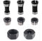 XPOOP 6 Stück Spannzangen Set, Oberfräse Spannzangen Adapter Spannzange für Fräser Spannhülse Spannmutter Oberfräse Zubehör 6mm 1/4 8mm Collet Adapter mit 2 Schraubenmuttern