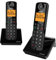 ALCATEL S280 Duo - Telefono Fisso Cordless DECT - Design Compatto - Grande Display Retroilluminato - Vivavoce - Funzione Blocco Chiamate - Rubrica da 50 Contatti - 2 Portatili - Nero