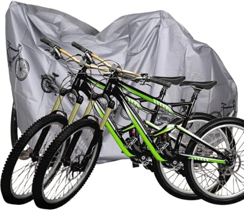 Housse Vélo,Housses Protection pour Vélo,Housse Protection Imperméable,Bâche Protection pour Vélo,Housse Velo Exterieur Anti-UV Protection Poussière Résistant Impermeable de Bicyclette Cycle Scooter