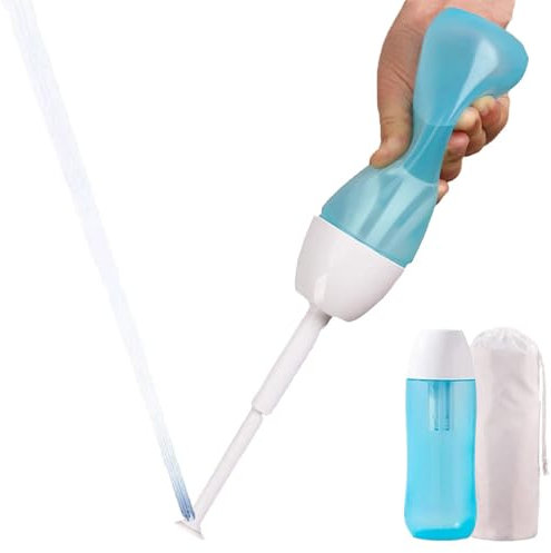 Tragbar Po Dusche Portable Bidet - 400ML Podusche Mit Einziehbarer Düse, Popodusche Mit Aufbewahrungstasche，weichere und haltbarere Flasche, Intimdusche Wochenbett，Po Dusche für Toilette Reisen (A)