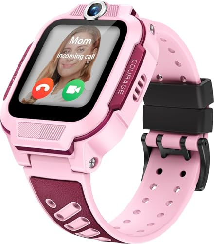 imoo Z3 orologio bambino, smartwatch bambini, orol. GPS bamb., videoch. HD 2 vie, ch. voc, contr. genitori, mod. Classe, IPX8, SOS, touchscr. 1,5, regalo per bambini (rosa)