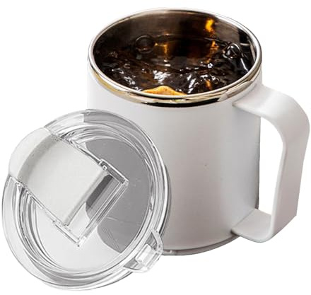 Yonuaret Tazas Aislantes - Taza Térmica de Acero Inoxidable al Vacío - Taza De Agua 46 Cl Antifugas Con Calentamiento Por Induccion Para Bebidas Frias Y Calientes | Para Viajes Deporte Hombre Mujer