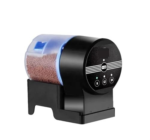 Distributore automatico di cibo for pesci rossi Timer automatico for pesci Timer intelligente for l'alimentazione di cibo 8/12/24 ore Accessori for acquari per le vacanze