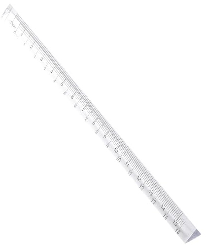 SUPVOX 8 Righelli Triangolari Trasparenti 15cm Righelli Metrici per Studenti Scala Architettonica per Scuola e Ufficio