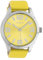 Oozoo Damenuhr mit Lederband Classic Color Line XL 47 MM Gelb C10234