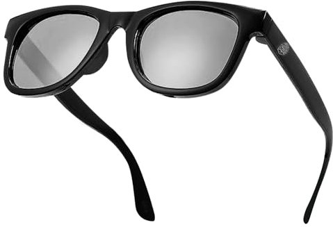 BABY SUNNIES Polarisierte Kindersonnenbrille - 3-8 Jahre, Schwarz - Bruchfest & Polarisiert - Flexible Sonnenbrille Kinder - UV-Schutz - Kinder Sonnenbrille 3 Jahre+