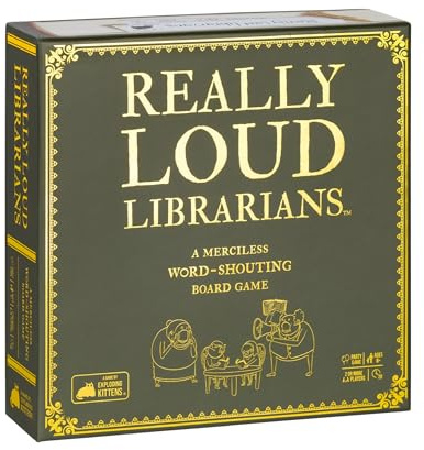 Exploding Kittens - Presents Really Loud Librarians - Fast-Paced Board Games for Adults and Kids Age 8 and Up, Perfect Family Night Fun & Parties, Word-Shouting Family Games, Easy to Learn