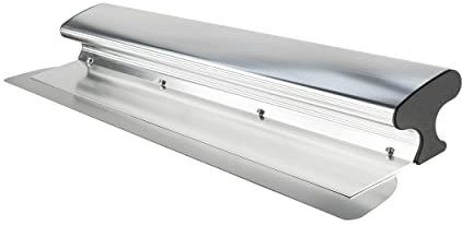 WABROTECH Espátula ergonómica con mango de 55 cm, espátula ancha manual de 0,5 kg, espátula de aluminio para fachadas de pared y techo, herramienta para paneles de yeso de acero inoxidable