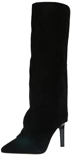 Jessica Simpson Stivali da donna Brykia al ginocchio, Stivali Alti con Risvolto, Nero, 38 EU