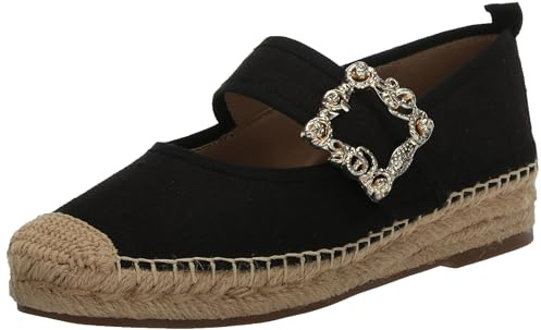 Sam Edelman Maddy Mary Jane Flat Black Linen 7 Medium