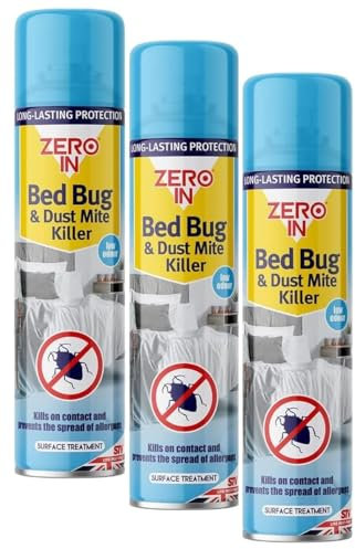 Advanced Bed Bug & Dust Mite Killer - Effective Home Treatment Spray for Pest Free Comfort. Strong Long Lasting Protection from Bed Bugs, Dust Mites, fleas and Acaid
