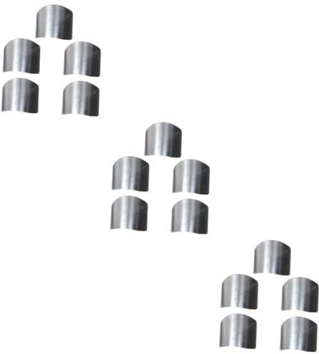 FOMIYES 15 Piezas Protector De Mano Herramienta De Cocina Casera Para Picar Escudo De Dedo De Corte Protector De Pulgar Para Cortar Protector De Dedos De Corte Cuchillo Silver
