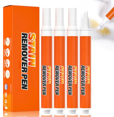 Stain Remover Pen, New Stain Remover Pen for Clothes, Remove Household Stains, Quick Effect And Drying, Travel & Pocket Size (4 PCS)