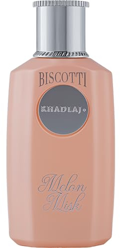 Melon Misk 100 ml – Biscotti-Kollektion von Khadlaj – Extrait de Parfum für Damen, weiche Melone, Kokosnuss, Zucker-Vanilleduft