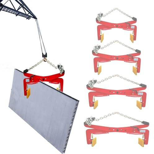 Elevador de Losas de Granito, Ajustable y de Alta Resistencia para Granito y Placas de Acero. Pinzas de Transporte de Roca Xl para Manipulación de Piedras y Construcción. Herramienta de Elev