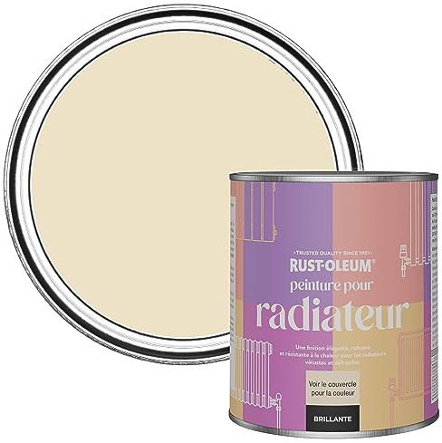 Rust-Oleum Peinture Beige Résistante à la chaleur pour Radiateur, Finition Brillante - Plume 750ml