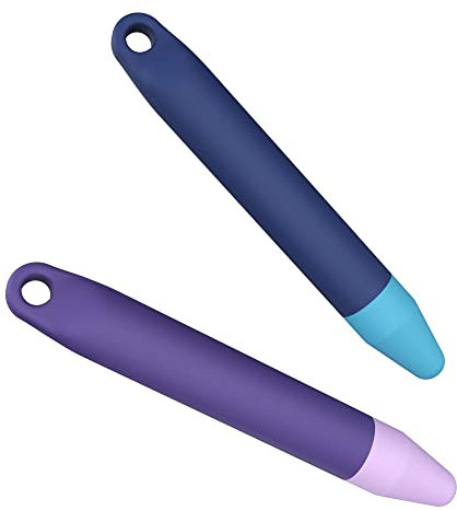 Kinderfreundliche Stylus-Stifte für Touchscreens, 2 Stück, Violett-Blauer Eingabestift, Universeller Kapazitiver Stift, Kompatibel Mit Kindle, iPad, iPhone
