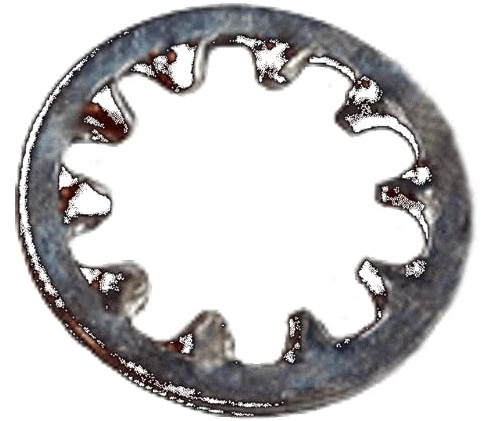 1 Internal Tooth Lock Washers (Pack of 5), Zinc Plated Steel, Great for Machine Screws & Bolts - by Chipmunk Hardware, SS240160