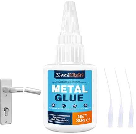 30g Metal Super Glue - Instant Strong Adhesive for Acrylic, Plastic, Metal, Rubber | Waterproof & Non-Toxic | DIY Crafts, Model Building & Repairs