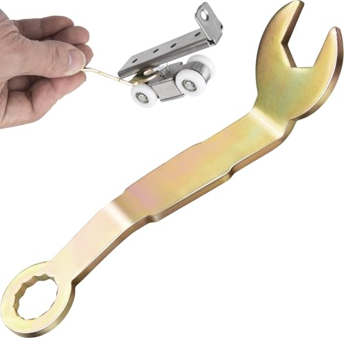 Alpinleux Chiave di regolazione pivot, N7164 a doppia piega, chiave aperta per porta pieghevole, strumento per porta scorrevole (3/8, 1 pezzo)