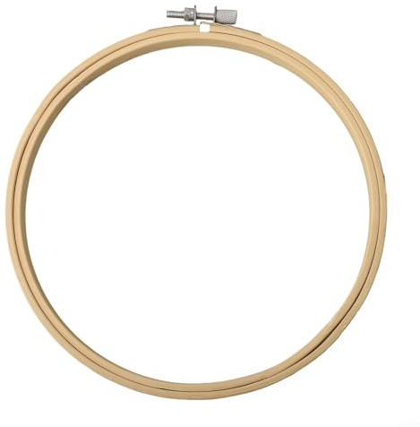 Cerchio da ricamo per creare un robusto telaio in legno per un comodo ricamo (18 cm)