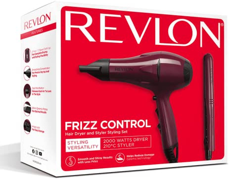 Revlon Frizz Control Styling Set, 1 Count (Pack of 1), Various