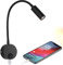 DC 12V Leselicht mit USB-Ladeanschluss, Wohnmobil Innenleuchten, Flexible LED-Leuchten, entwickelt für Auto, Van, Boot und Wohnmobil (Schwarz)