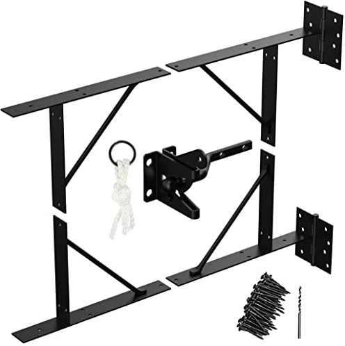 GoldOrcle Anti Sag Gate Kit Heavy Duty No Sag Kit for Wooden Gate Fence with a Gate Latch