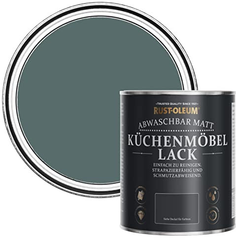 Rust-Oleum Green Kitchen Cupboard Paint in Matt Finish - Deep Sea 750ml