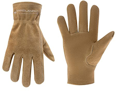 Guantes de trabajo de cuero genuino para niños, guantes de jardinería para niños de 2 a 11 años, perfectos para niños, jardín, patio, exterior